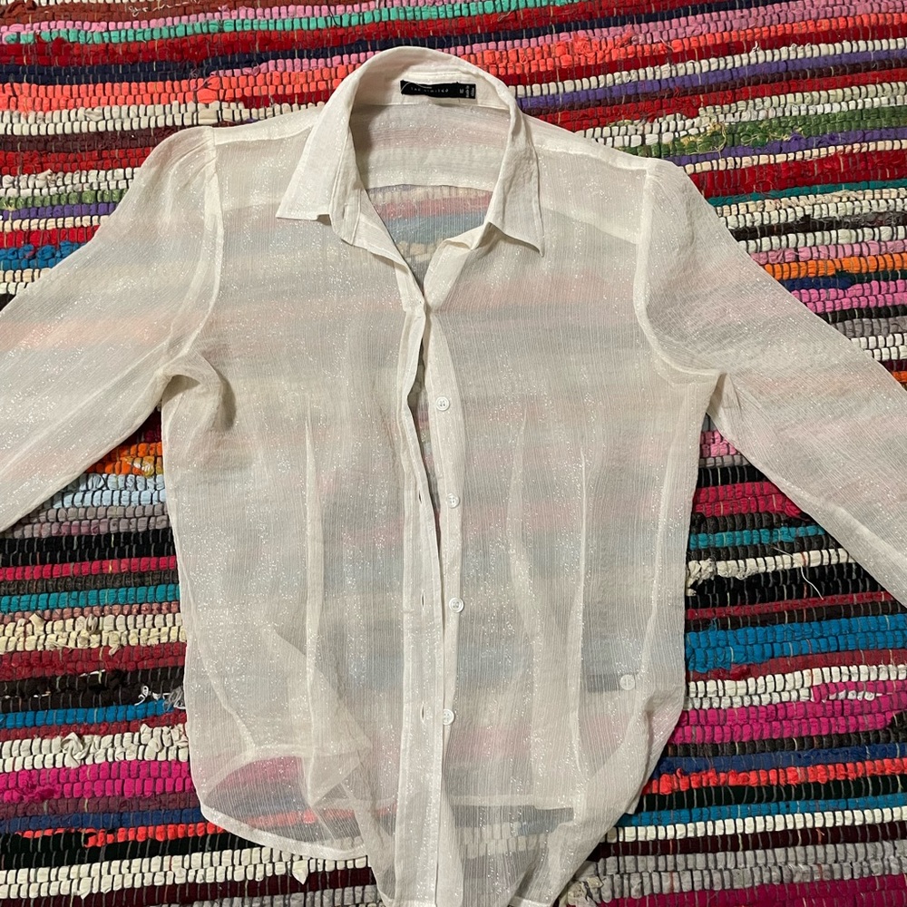 Shear dress top